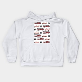 First Responder Vehicles, Fire Truck, Ambulance, Police Car Kids Hoodie